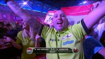 Lewis and van Gerwen into last four