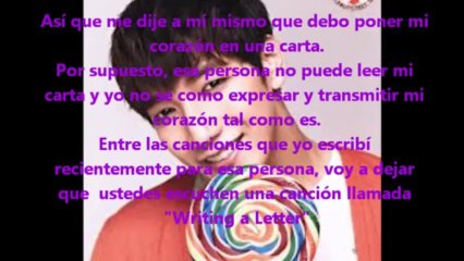 Jun K- Writing a Letter sub español