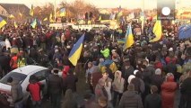 Ucraina. Marcia di protesta verso la residenza di Yanukovich