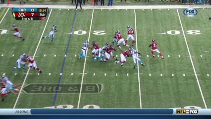 Panthers defense, sack, 6-yd loss