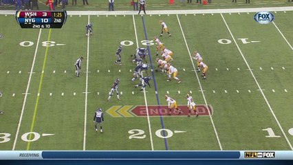 Giants defense, sack, 9-yd loss