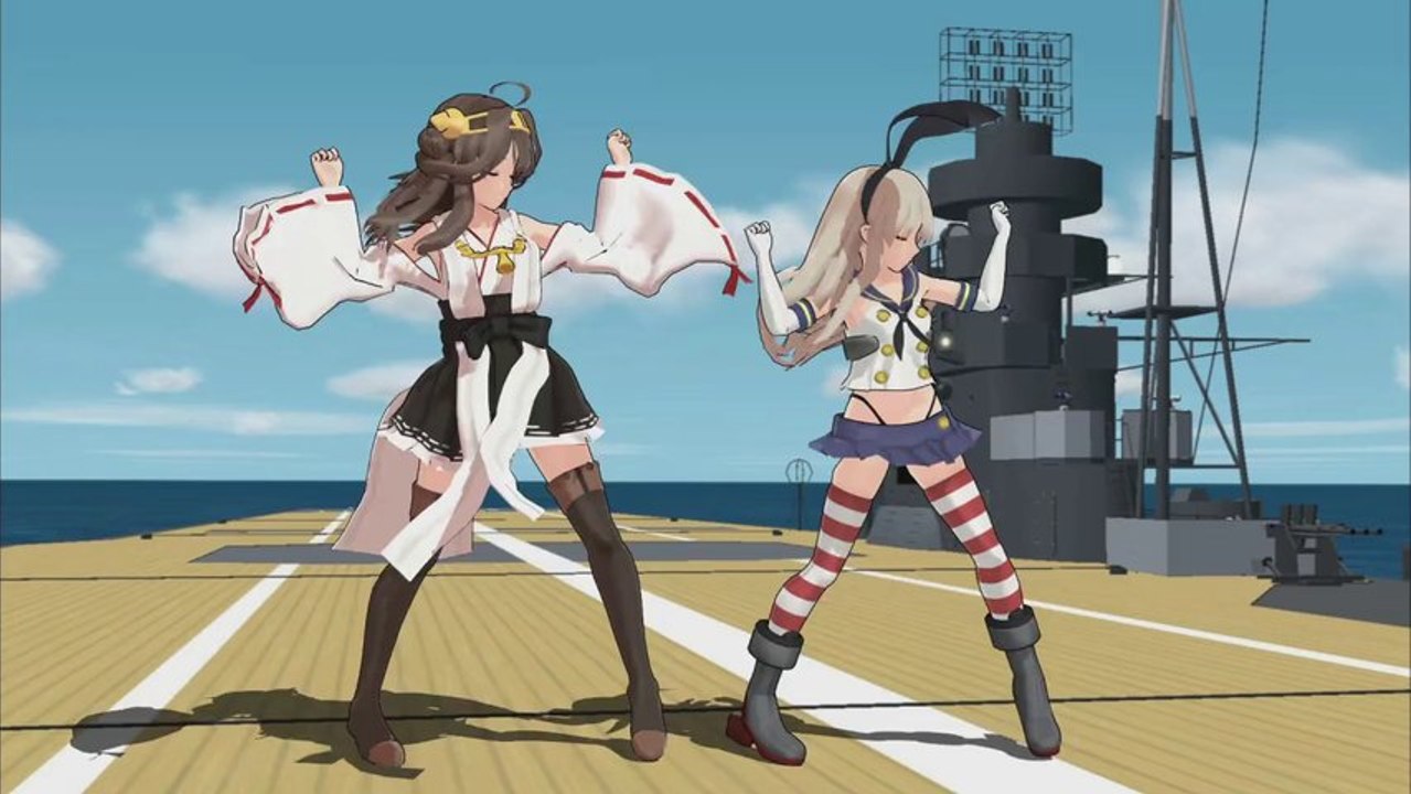▶ MMD 金剛＆島風でGirls 定点カメラ テストその2