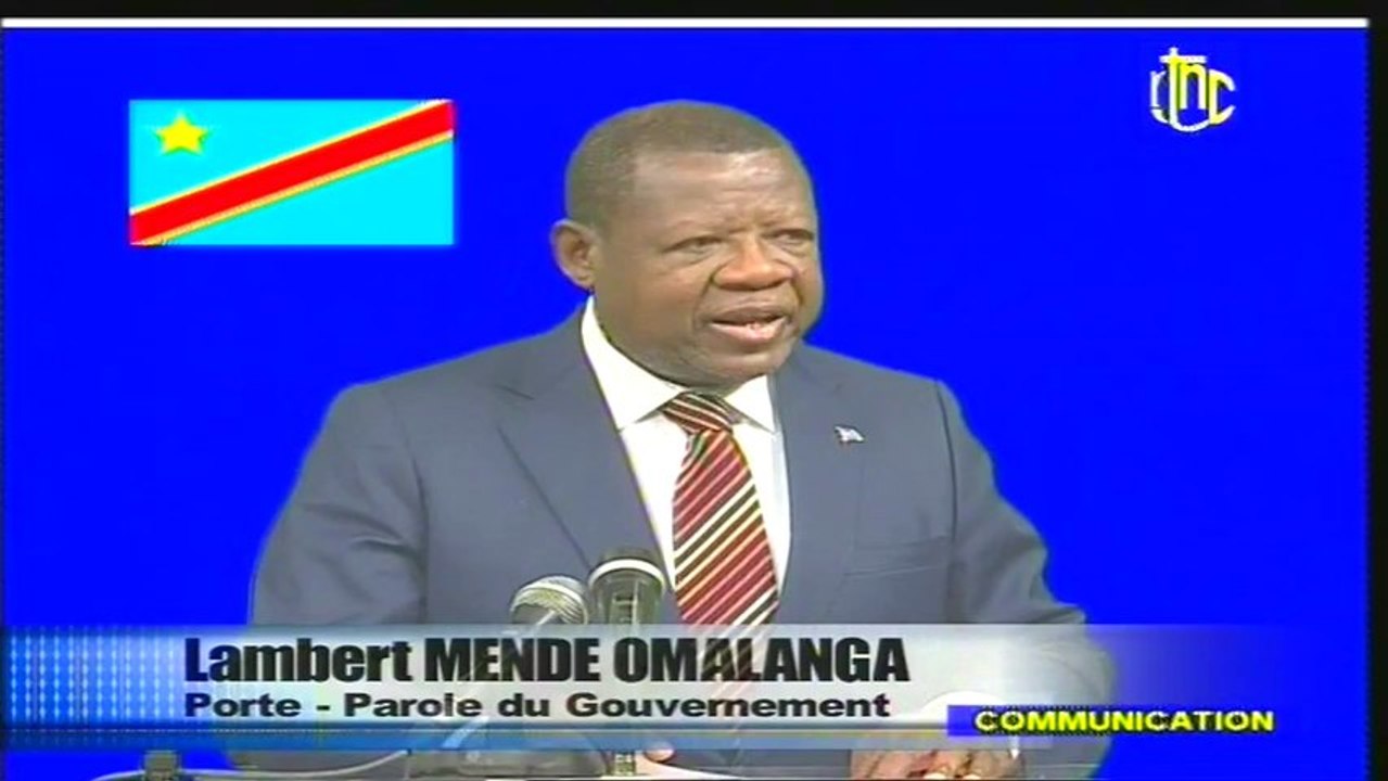 Lambert Mende LIVE à la RTNC sur L' Attaque à Kinshasa