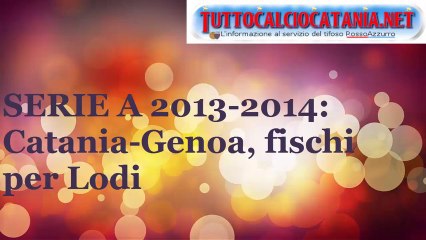 SERIE A 2013/14: Francesco Lodi, fischi in Catania-Genoa