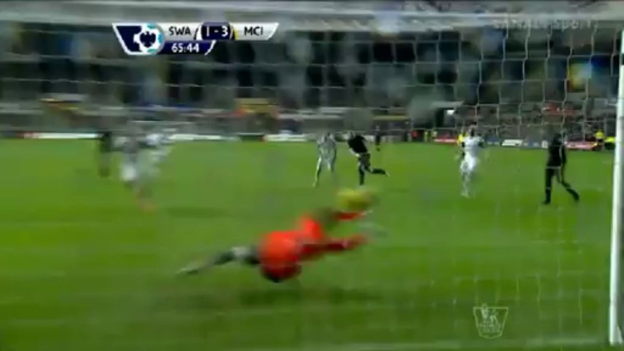 Swansea City AFC - Manchester City 2:3 All Goals (01.01.2014)
