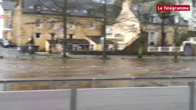 Quimperlé. La Laïta sort de son lit