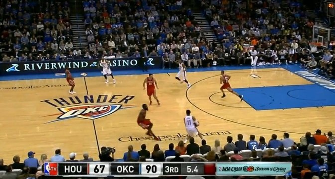 Aaron Brooks Shots on the 3rd Quarter Buzzer from Halfcourt!