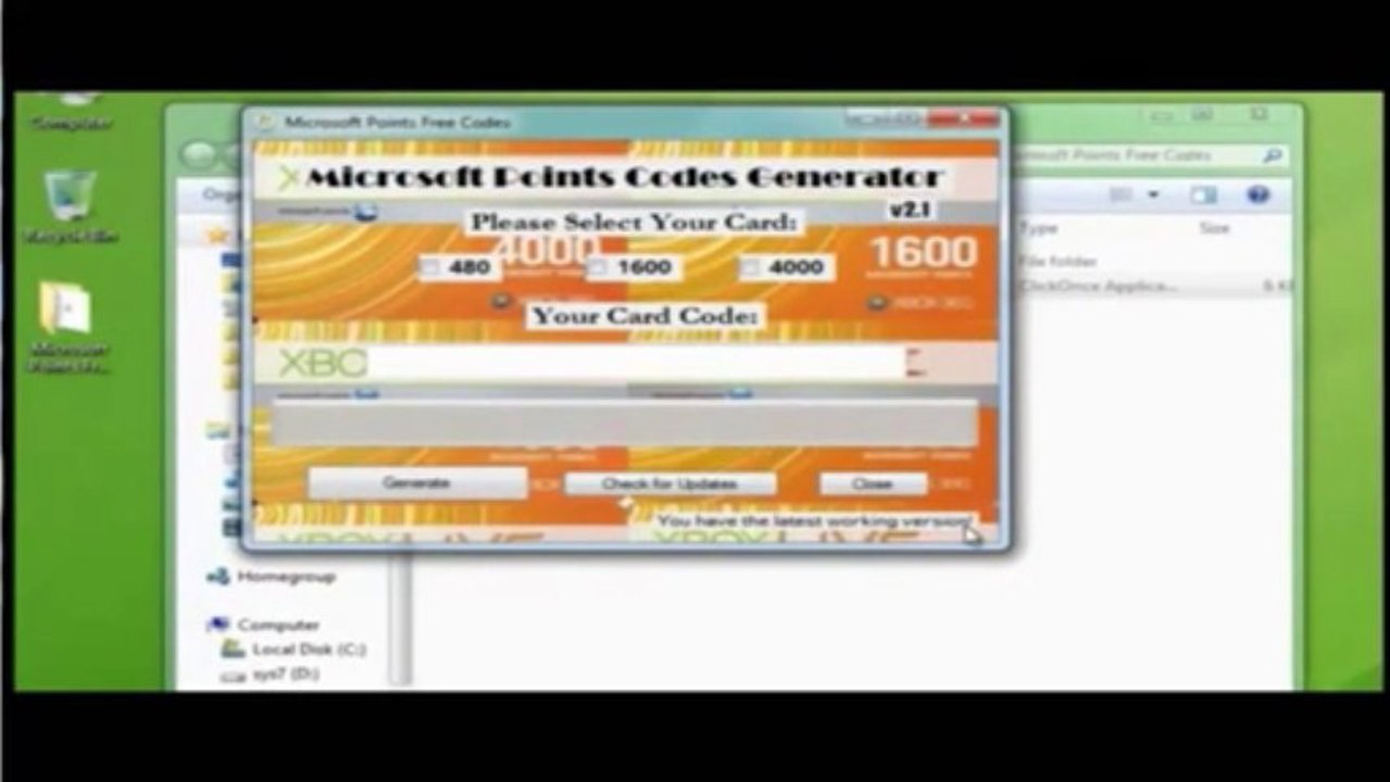 XBOX Live Code Generator 2013 Proof