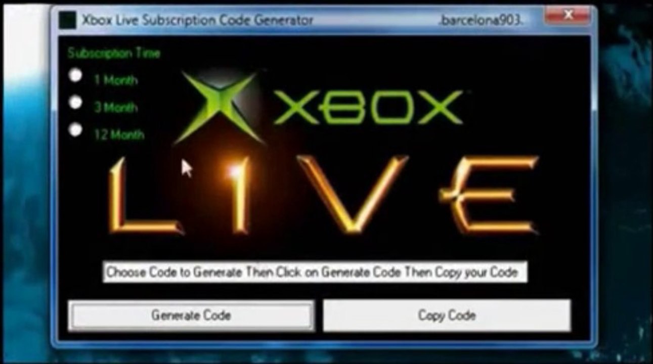 Xbox Live code Generator December 2013Updated and Working