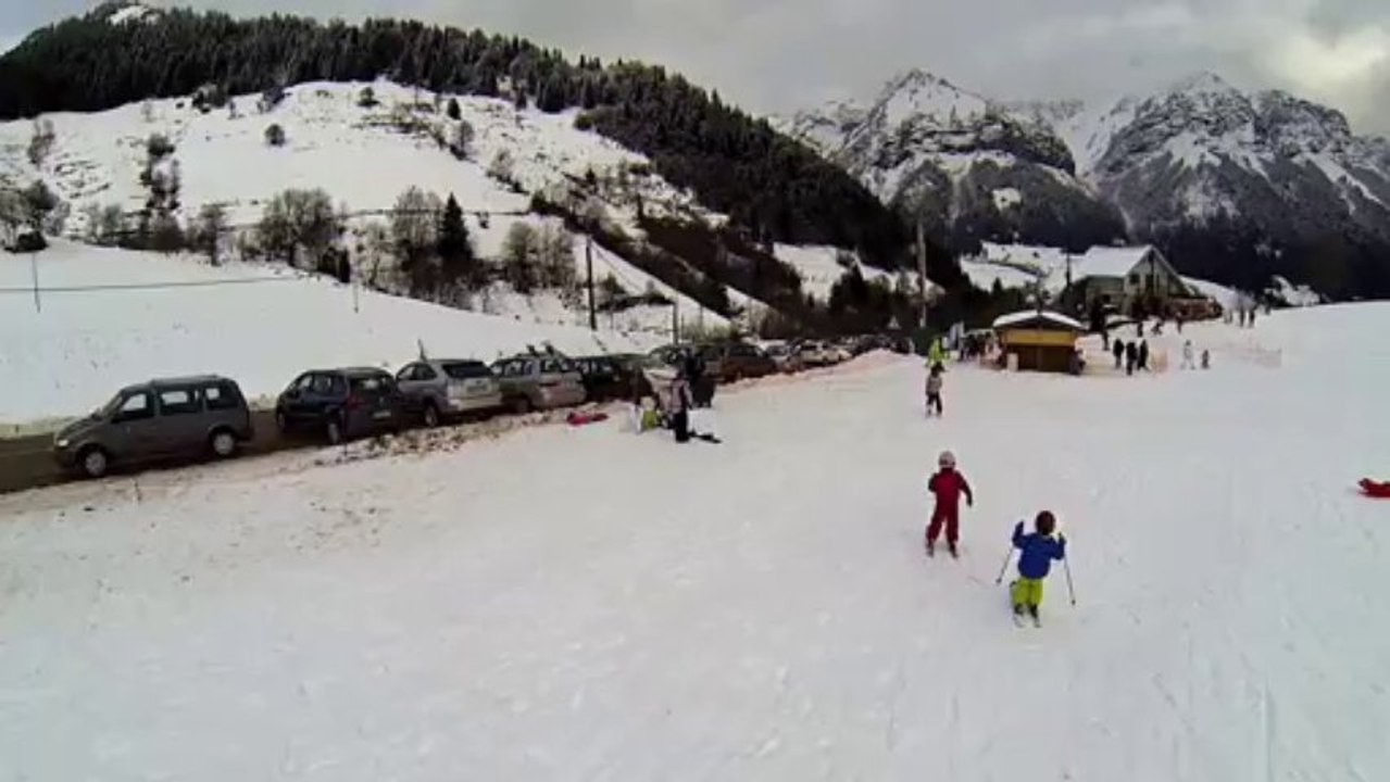 test drone dji phantom + gopro hd black à la forclaz