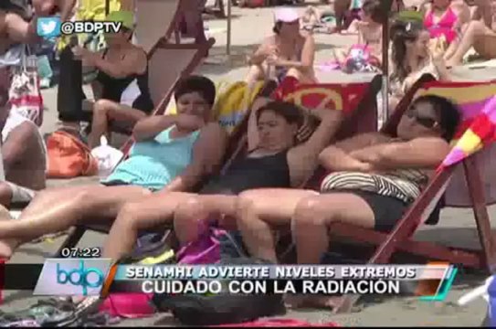 Senamhi advierte niveles extremos de radiación en los próximos días