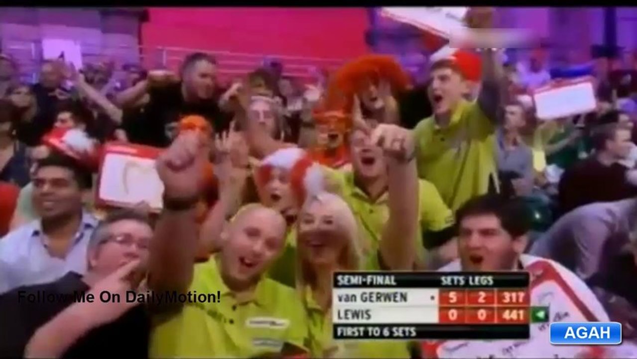 PDC DARTS 2014: Michael van Gerwen vs Adrian Lewis 6:0 | Semi Final | (Last Set) 30.12.2013