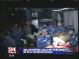 Barranca: delincuentes armados asaltan a 45 pasajeros en bus interprovincial