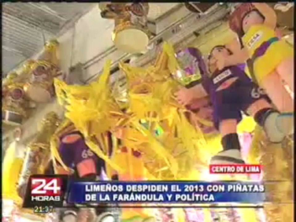 Piñatas de Tilsa para Año Nuevo son las más vendidas en Mercado Central
