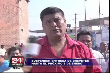Crece molestia por suspensión de emisión de brevetes hasta el 08 de enero