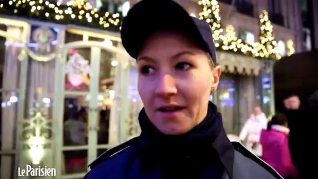 Avec une patrouille policière franco-roumaine sur les Champs-Elysées
