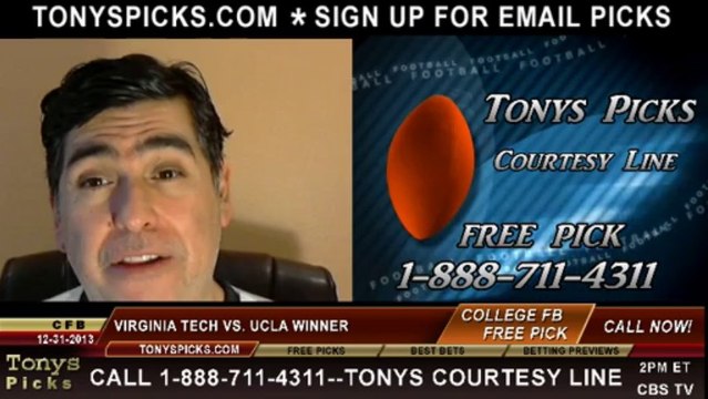 UCLA Bruins vs. Virginia Tech Hokies Pick Prediction Sun Bowl NCAA College Football Odds Preview 12-31-2013