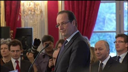 Vœux de Franois Hollande  une sorte « d’apéritif »