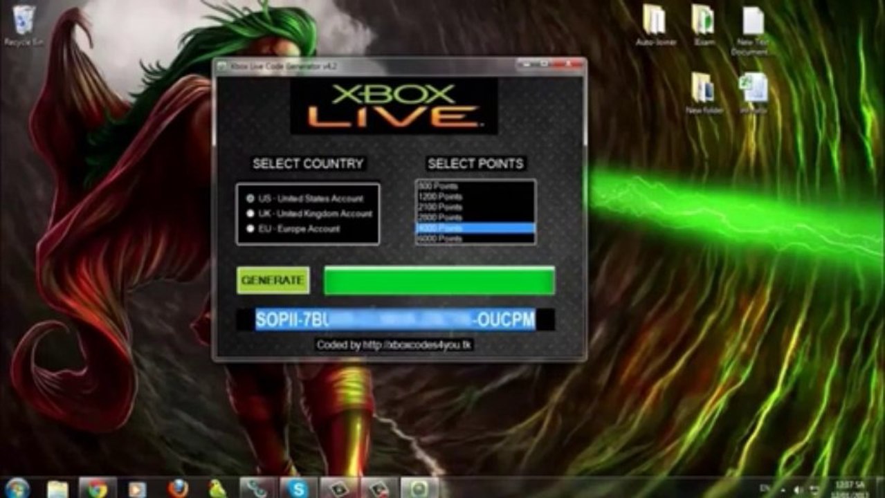 Xbox Live Codes Generator 2013 Free Microsoft Points Downloa