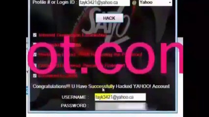 yahoo email password hack