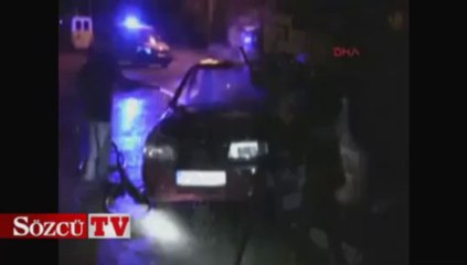 Park halindeki araç yandı