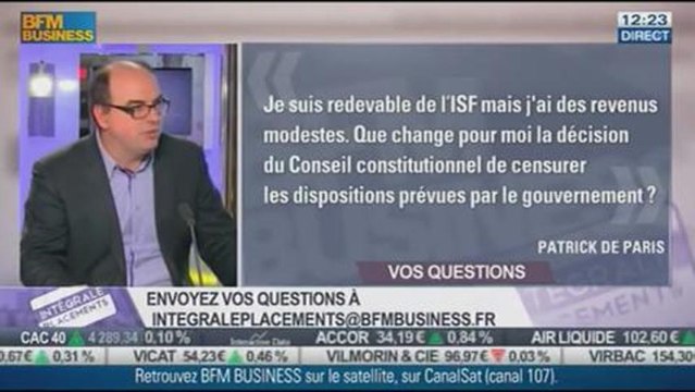 Les réponses de Frédéric Durand-Bazin aux auditeurs dans Intégrale Placements - 31/12 2/2
