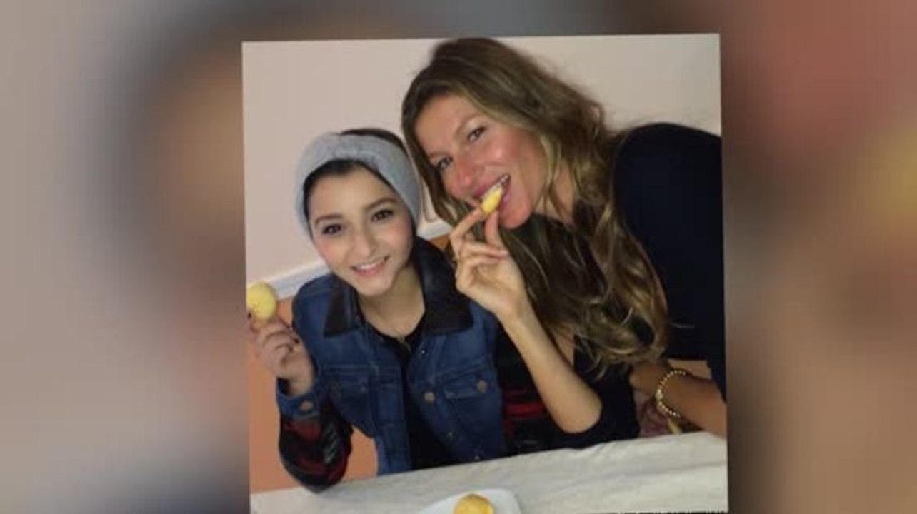 Gisele Bündchen besuchte krebskrankes Mädchen