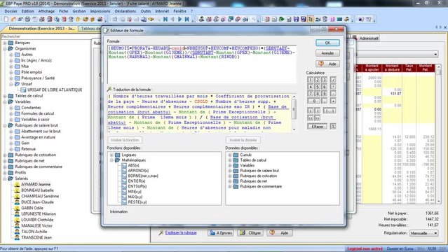 Tutoriel Parametrage des heures travaillees EBP Paye V18