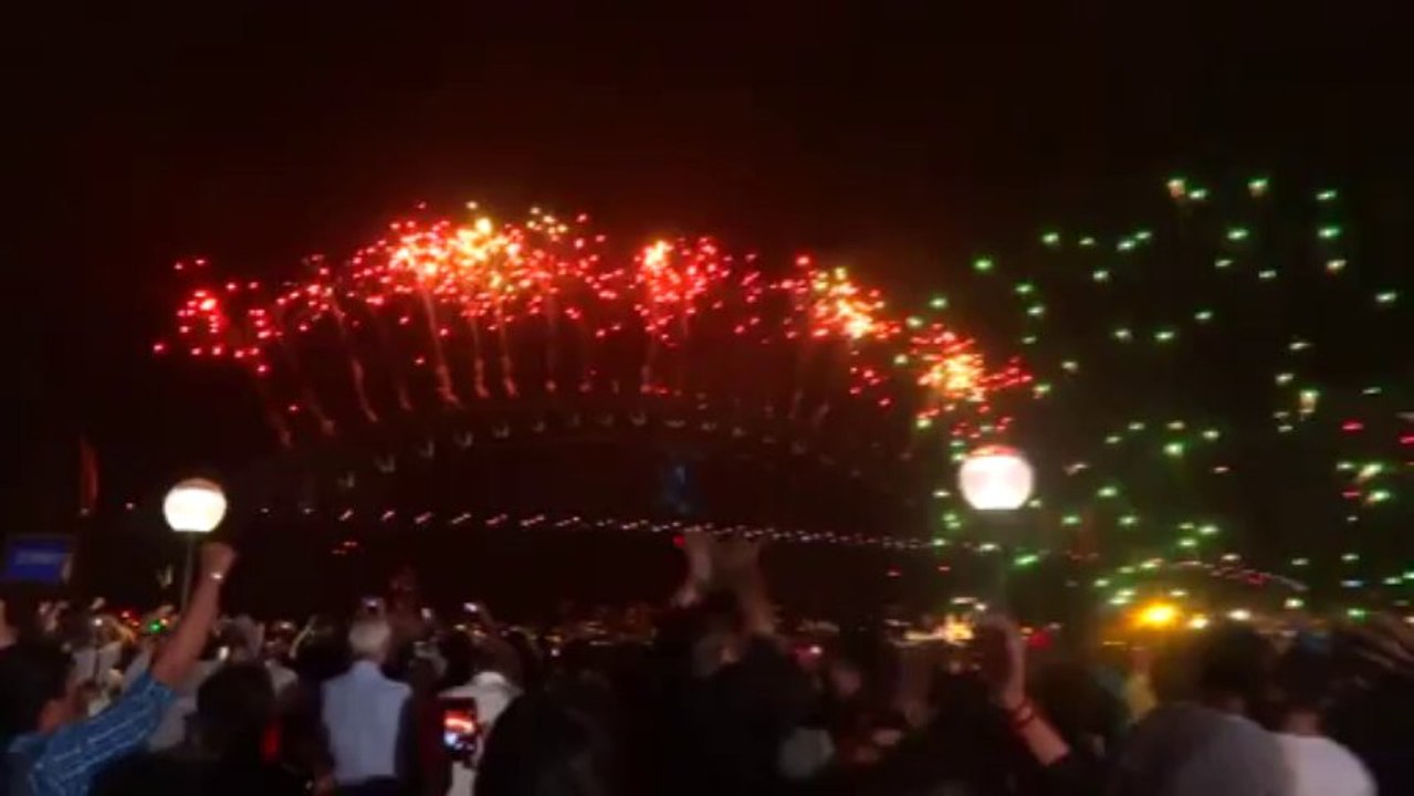 Australie- Feu d'artifice du nouvel an 2014! Bonne année...