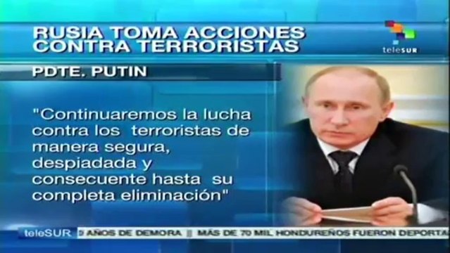 Tras atentado presidente Putin refuerza seguridad en Rusia