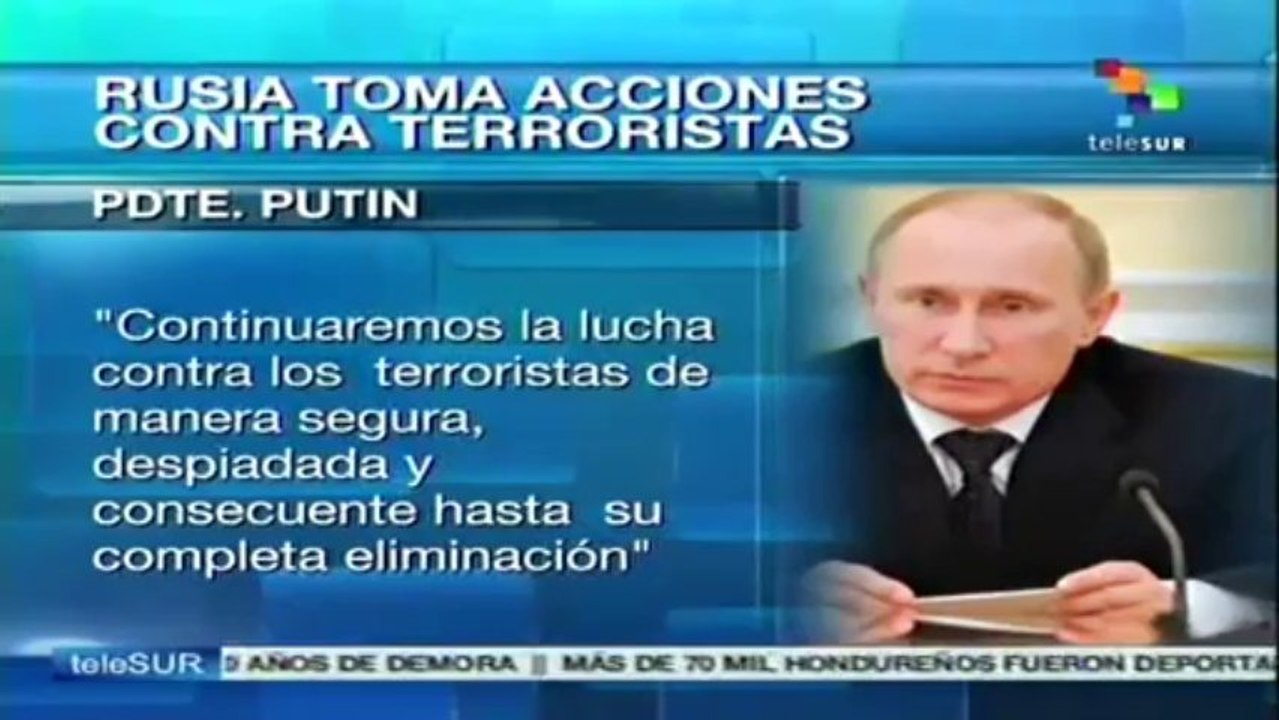 Tras atentado presidente Putin refuerza seguridad en Rusia