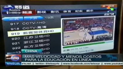 Ya opera en China una red troncal muy veloz para su sistema educativo