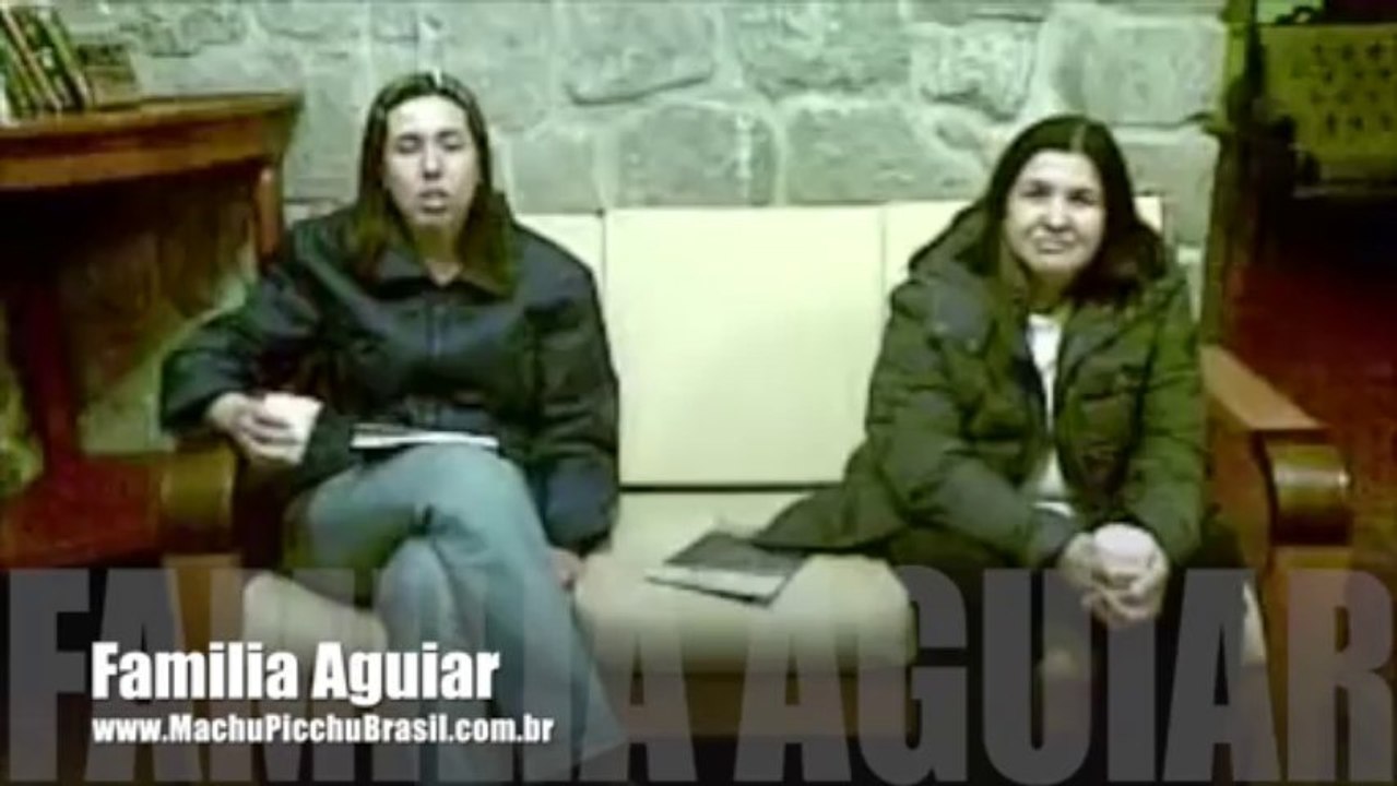 Familia Aguiar em Machu Picchu