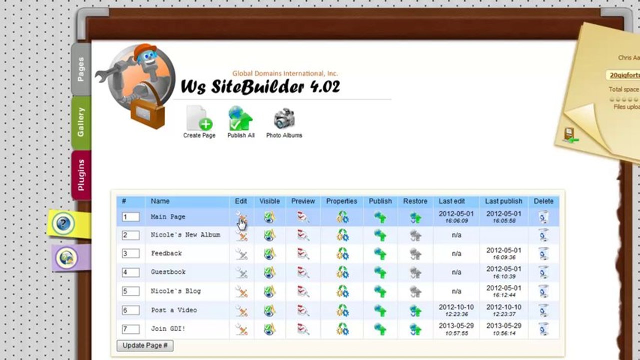 Change Your SiteBuilder Template