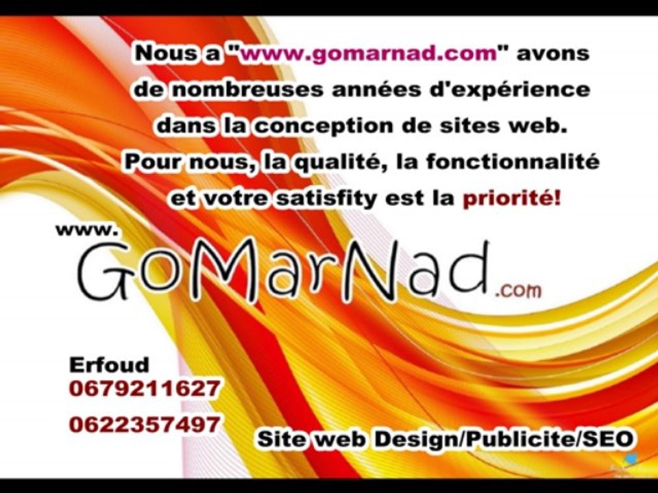 Gomarnad Maroc -Creation site web - Impression - Photographie - SEO - Referencement - Publicite ONLINE