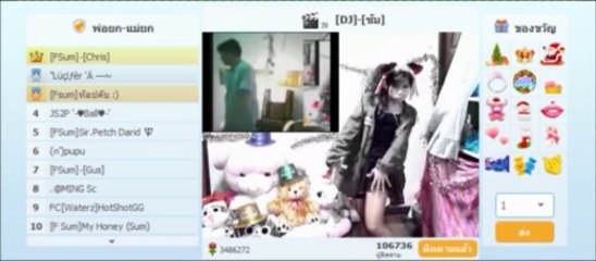 Dj SumกับDj PrimKung เต้นเพลง อ๊อดแอด  1/1/2557