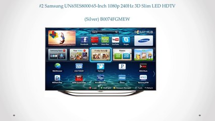 Top 10 LED HDTV Reviews 2014 Best Samsung 65 Inch TV