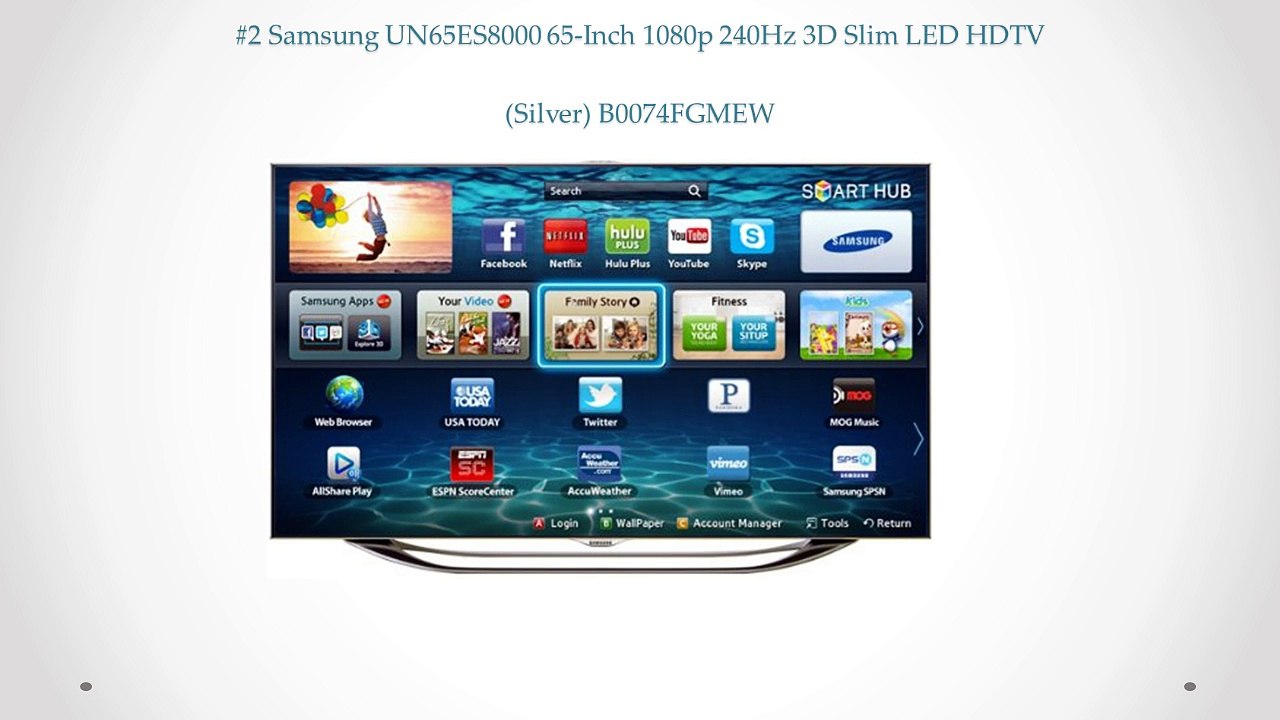 Top 10 LED HDTV Reviews 2014 Best Samsung 65 Inch TV