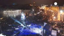 200.000 ucranianos celebran la nochevieja protestando contra Yanukóvich