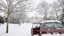 Man Performs Car Tricks in Snow