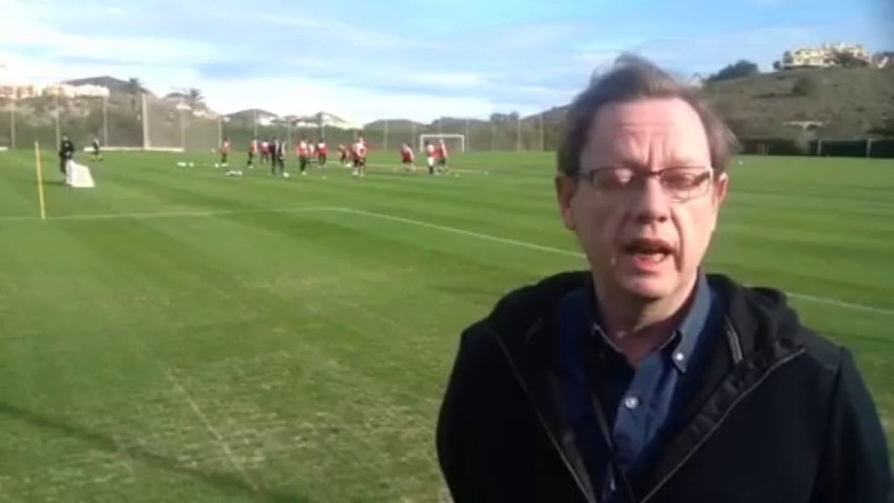 En direct pour le premier entraînement des Rouches à La Manga