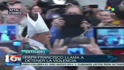 Llama Papa Francisco a la paz y al bienestar social en el mundo