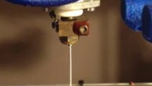 Extrude with clean extruder