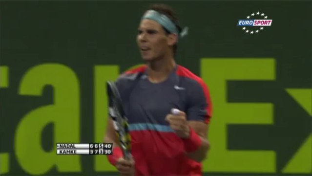 Rafael Nadal def. Tobias Kamke 6-3 6-7 6-3 in Qatar Open. Highlights