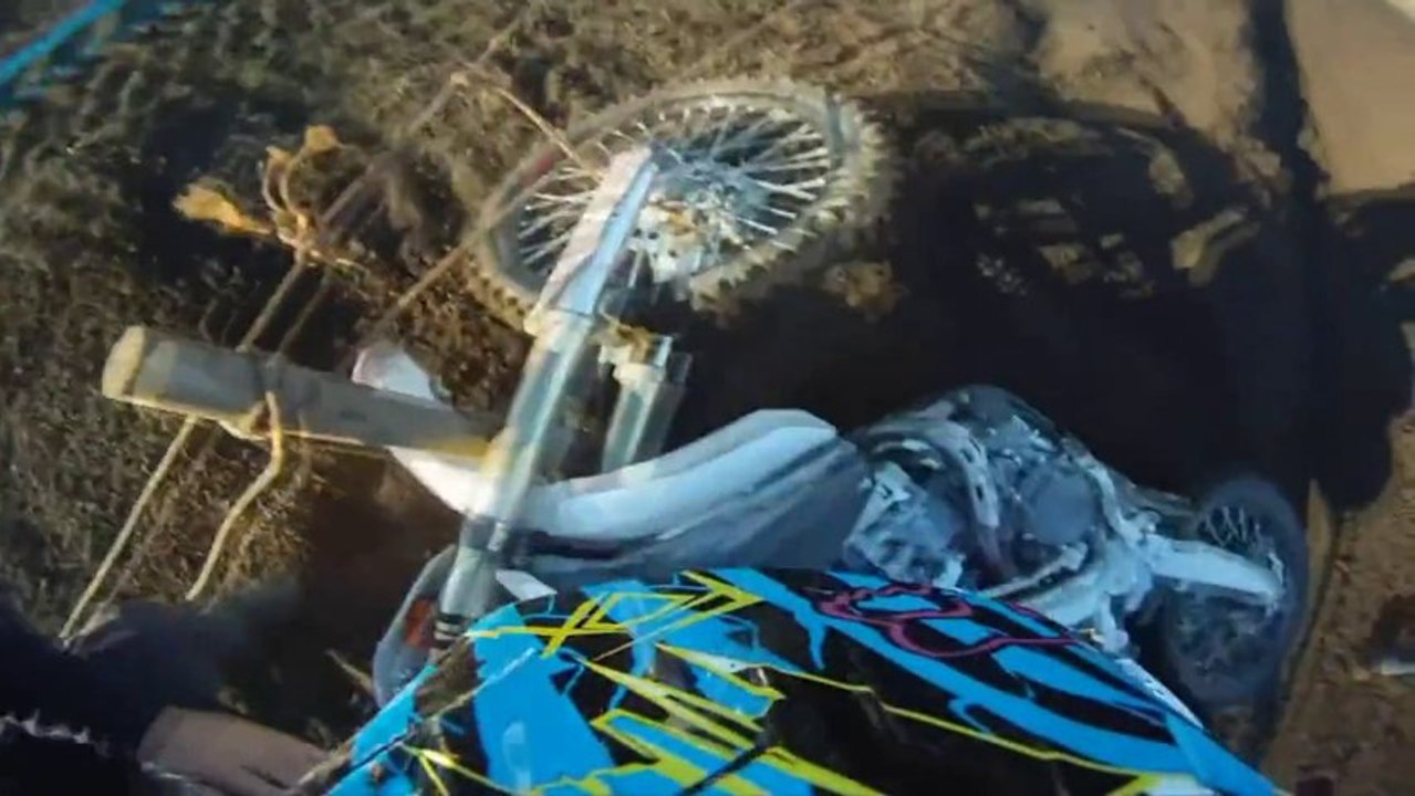 2012 YAMAHA YZ250F CRASH GOPRO HD