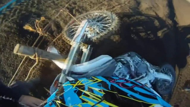 2012 YAMAHA YZ250F CRASH GOPRO HD