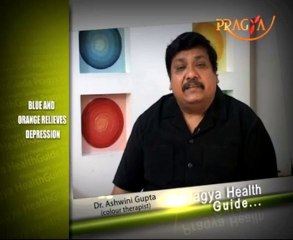 Dr. Ashwini Gupta shared use blue and orange colour & stay away from depression