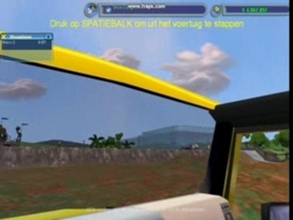 Aangepaste film  rondrit in jeep