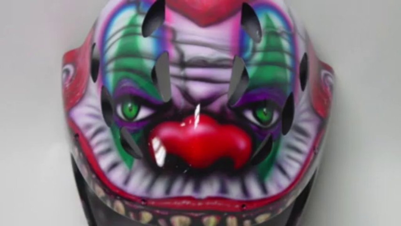 Airbrushed Softball Catchers Helmets