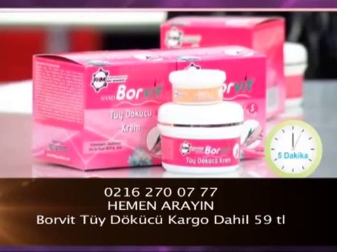 tüy dökücü krem nano borvit
